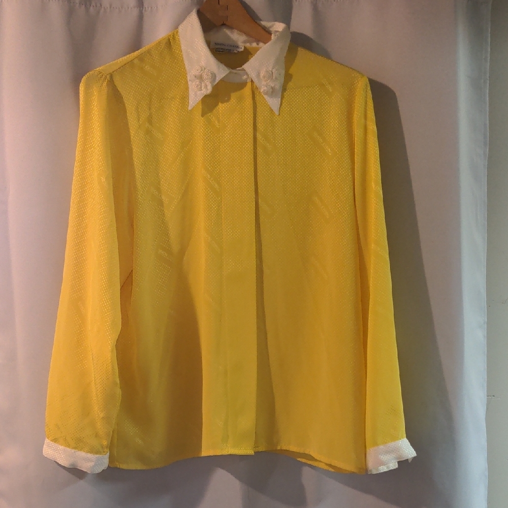 Simon Chang Bright Yellow Dress Shirt